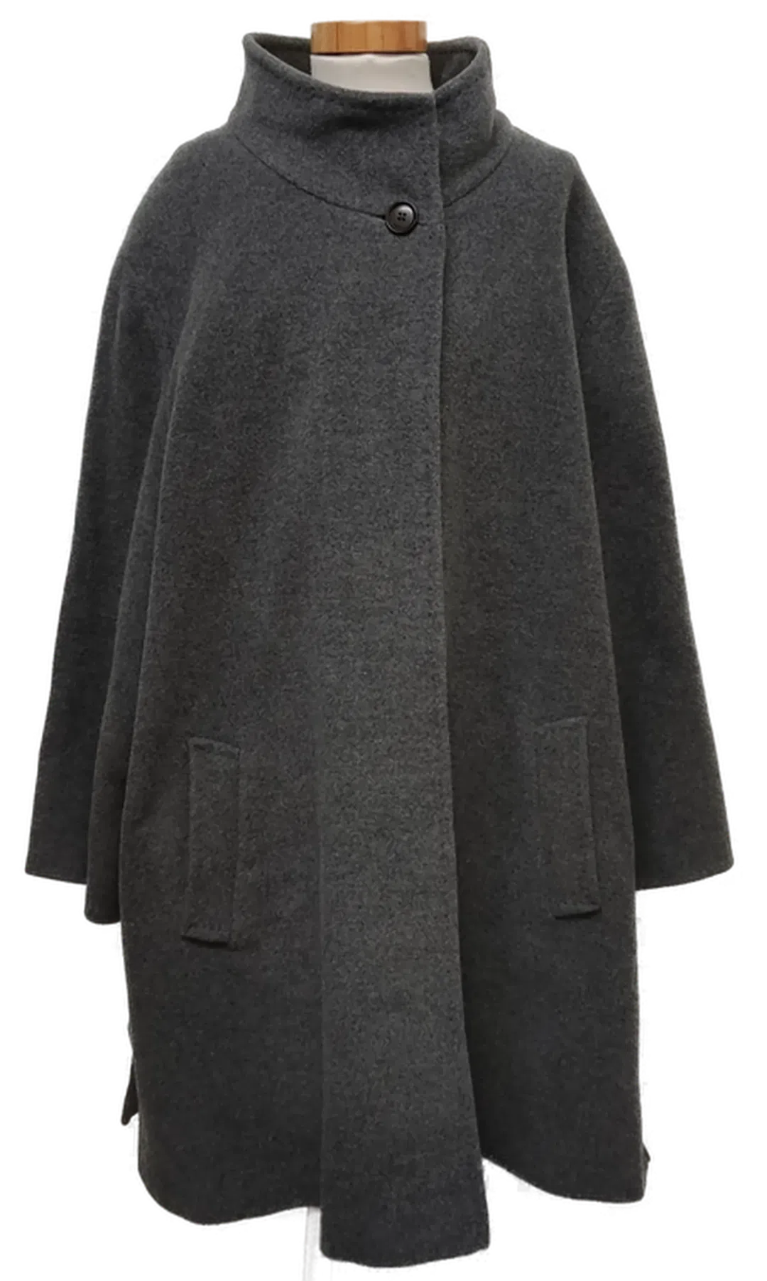 Basler Oversize Damenmantel mit Wollanteil in grau, Größe 50 - Bild 4