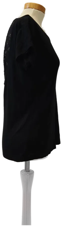 Damenkurzarm T-Shirt schwarz - Gr. 34 - Bild 2