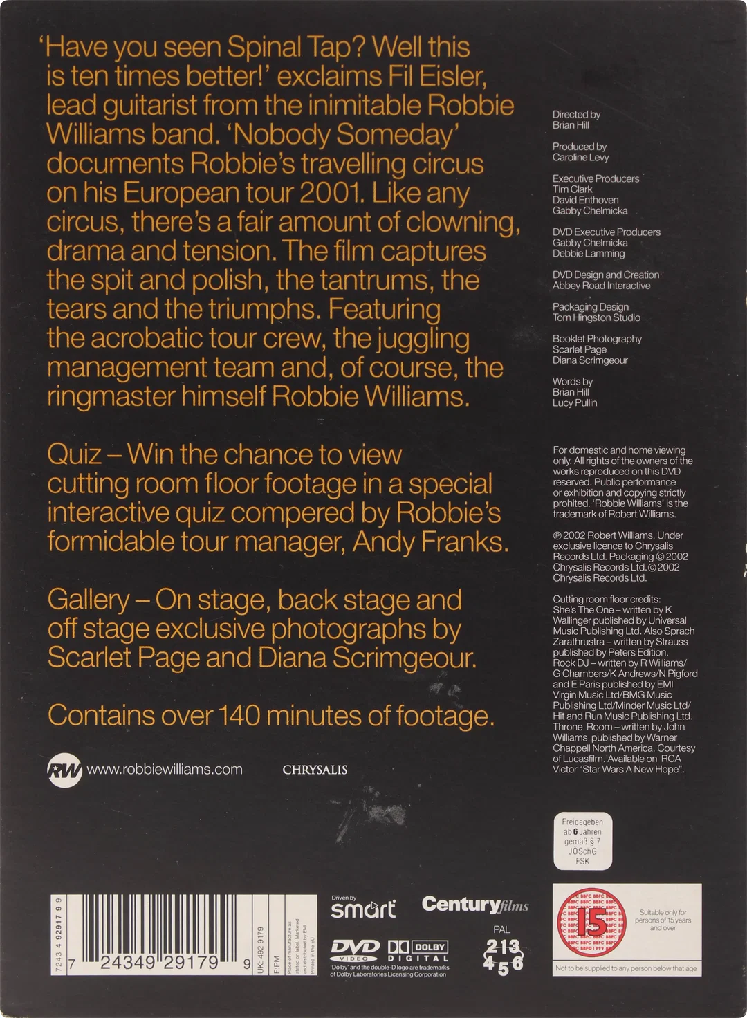 DVD Robbie Williams – Nobody Someday (DVD, 2002) – Bild 2