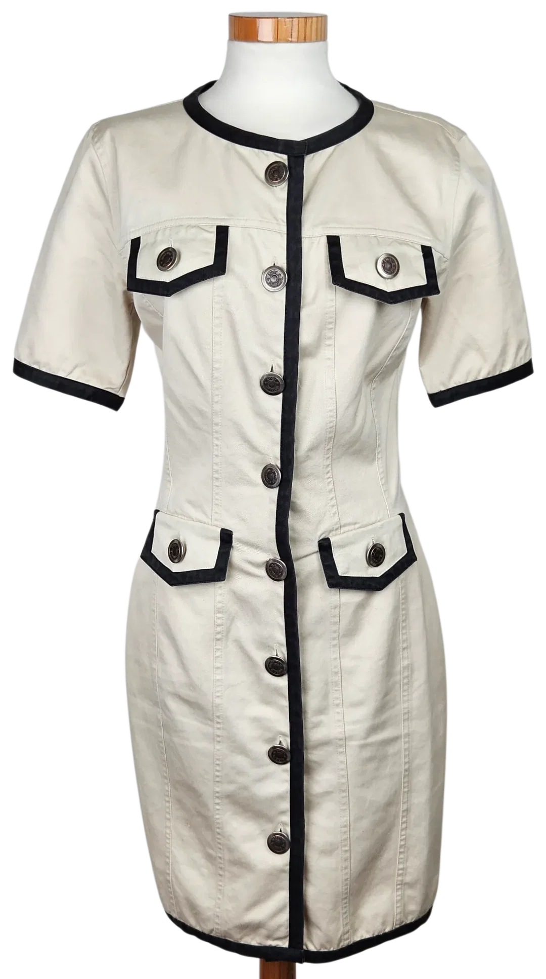 MOSCHINO Jeans Damen Kleid, beige - Gr. M - Bild 1