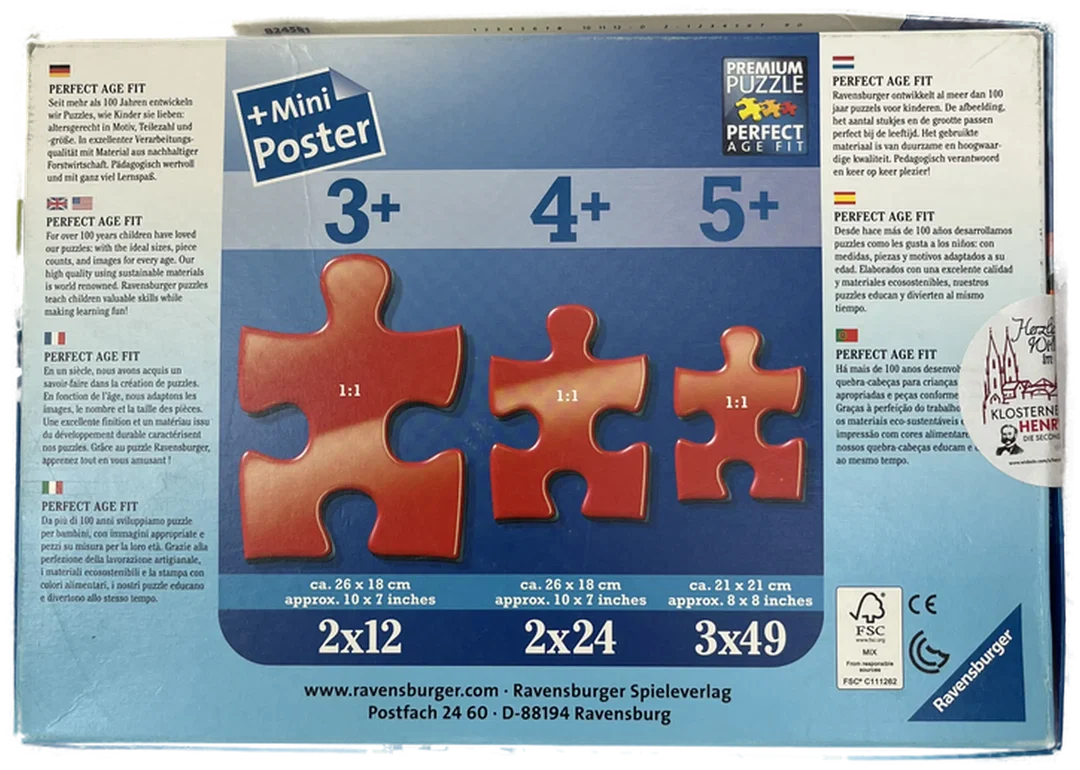 RAVENSBURGER Puzzle PAW Patrol 2x12 ab 3 Jahre – Bild 2