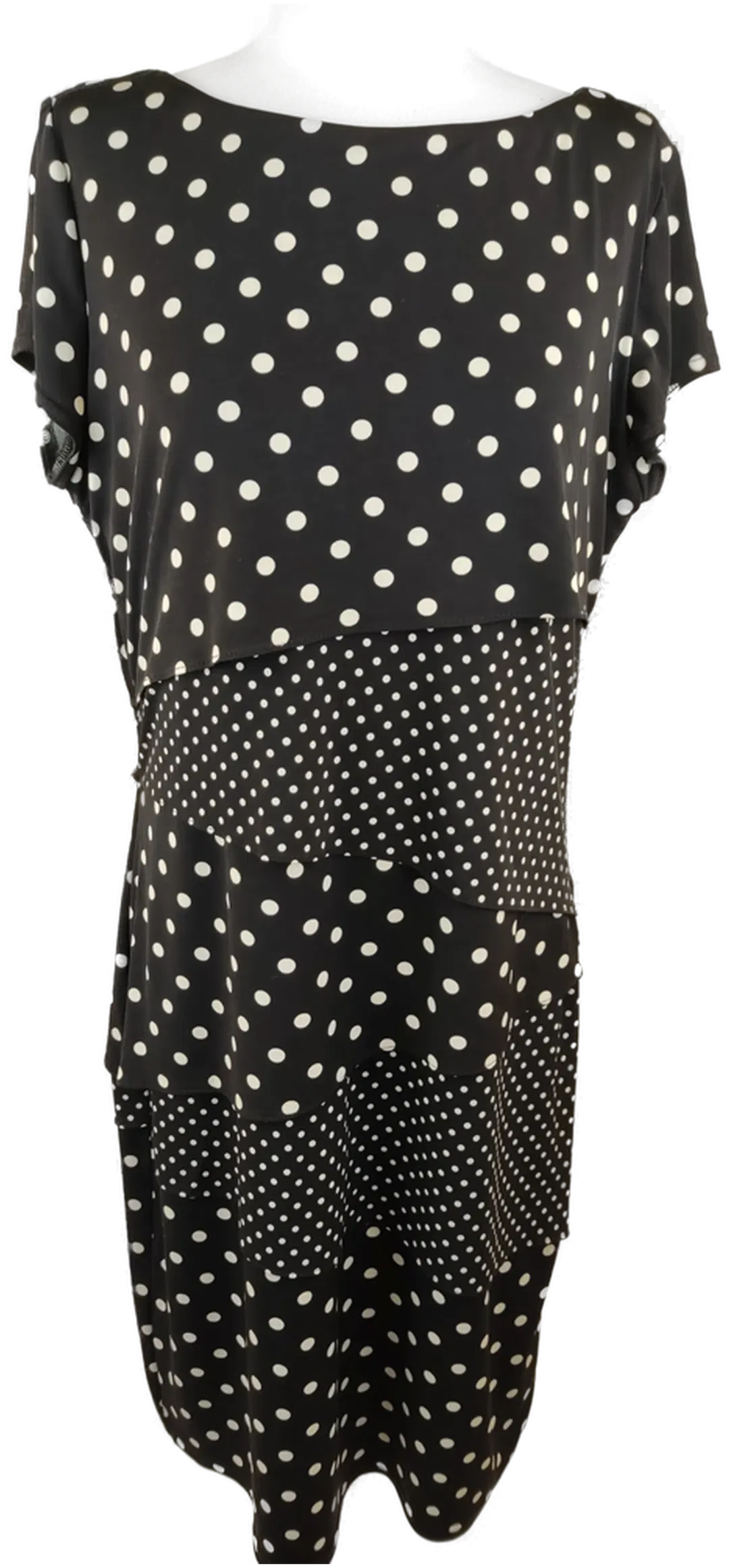 Joseph Ribkoff Midikleid schwarz mit weissen Punkten - M/38 - Bild 4