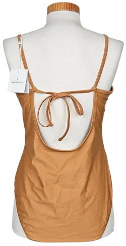 Organic Basics Damen Badeanzug, ocker - Gr. L  - Bild 3