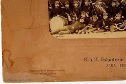 Vintage K.u.K. Infanterie‑Regiment Nr. 22 – Regimentskapelle, Zara/Feber 1891, Kabinettfoto - Bild 2