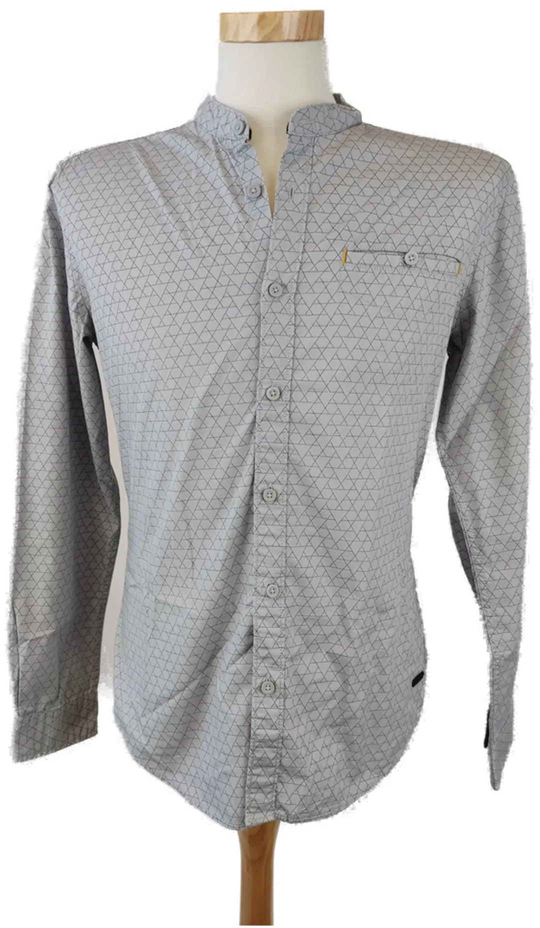 EDC Herrenhemd grau- Gr. M (Slim fit) - Bild 1