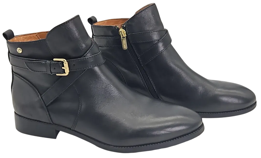 Pikolinos Damen Leder Stiefeletten, schwarz - Gr. 40 - Bild 1