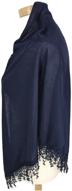 Dreiecktuch mit Spitze, dunkelblau, Größe ca. 180 x 120 x 120 cm - Bild 2