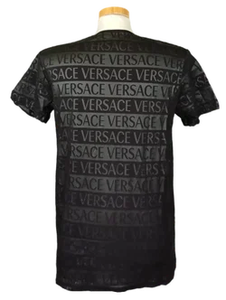 Versace Herren T-Shirt schwarz beschriftet mit Logo Gr. L - Bild 2