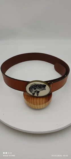 BDG Ledergürtel mit Fischmotiv - Bild 6