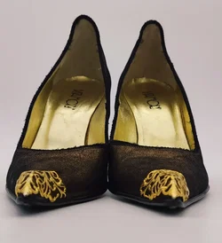 VITAMORI Damen Pumps, gold/bronze mit Verzierungen - Gr.36 – Vorschau 2