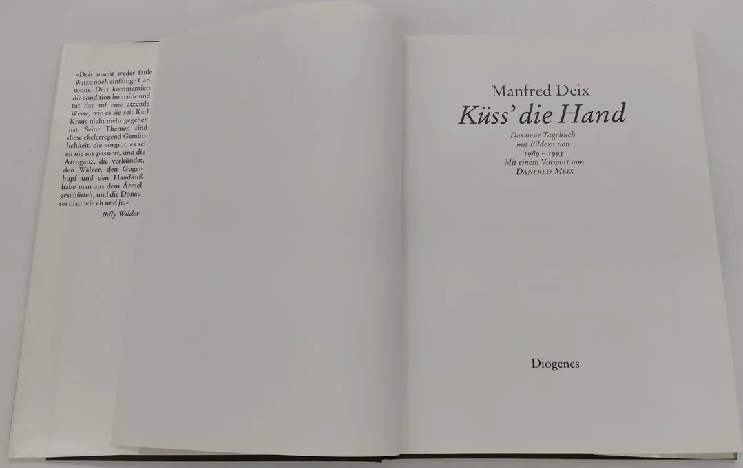 Buch Deix "Küss die Hand" Diogenes  – Bild 3