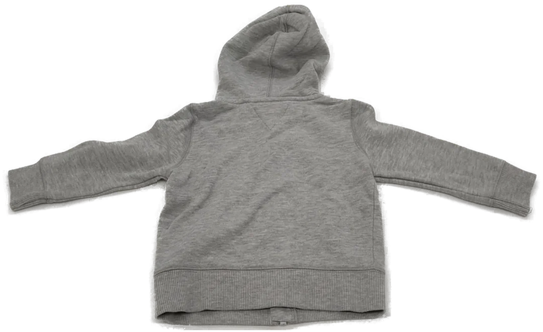 Tommy Hilfiger Kinderhoodie/Kindersweatjacke mit ZIP in grau, Größe 86 – Bild 2
