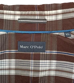 Marc O'Polo Herren Hemd braun/weiß kariert Gr. XL – Vorschau 3