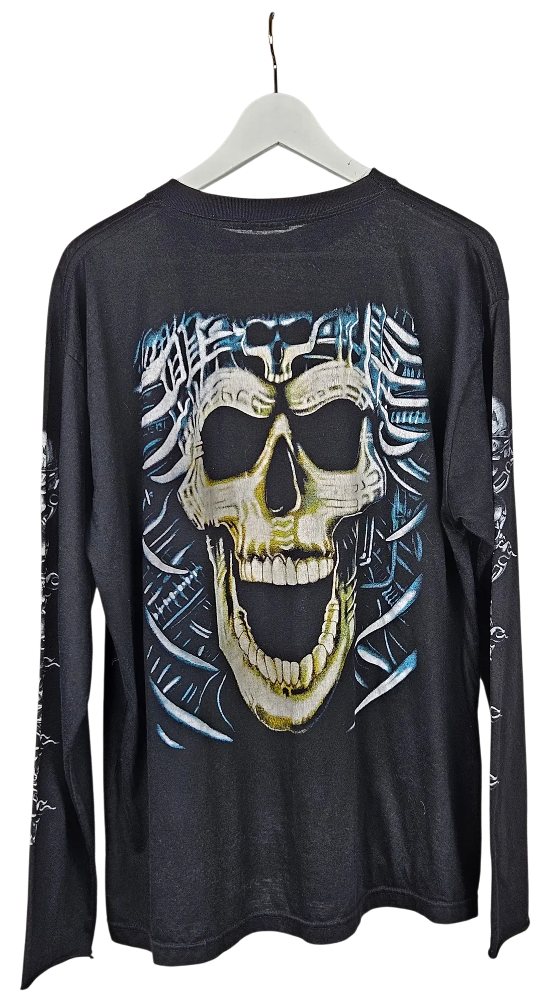 Skull Herren Longsleeve Shirt, schwarz - Gr. XL  – Bild 2