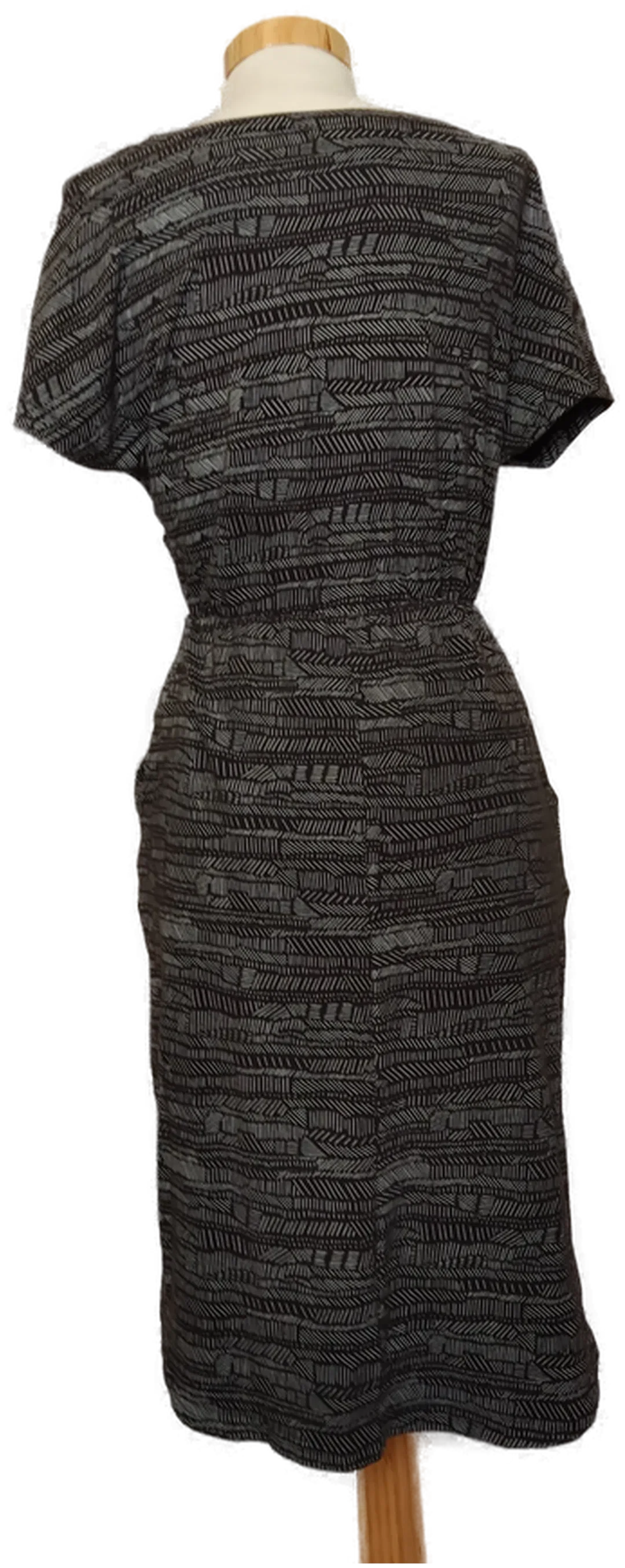 Anukoo Damen Kleid Fairtrade schwarz/weiß Gr. XS – Bild 4