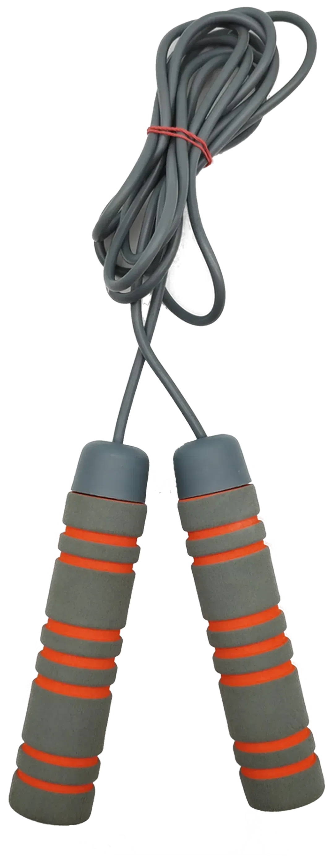 Neuwertiges Springseil - 244cm Seil / orange-grau - Bild 1