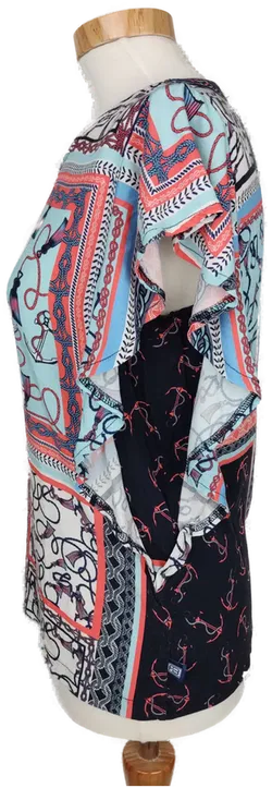 Fiora Blue Damen T-Shirt blau/weiß/koralle - S/36 - Bild 3