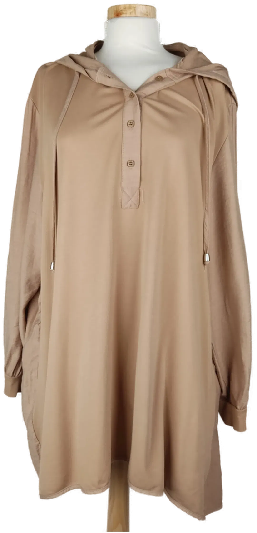  Cloche Damen Hemdblusenkleid beige -4XL/48  - Bild 1