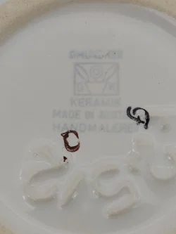 Gmundner Keramik Vase rosa Tupfen Höhe: 19.5 cm - Bild 2