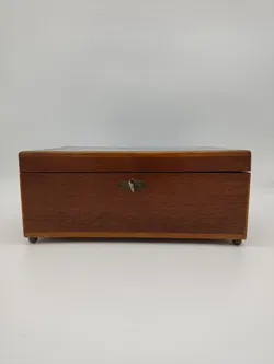 Große Holzschatulle mit Einlegearbeit - Bild 3