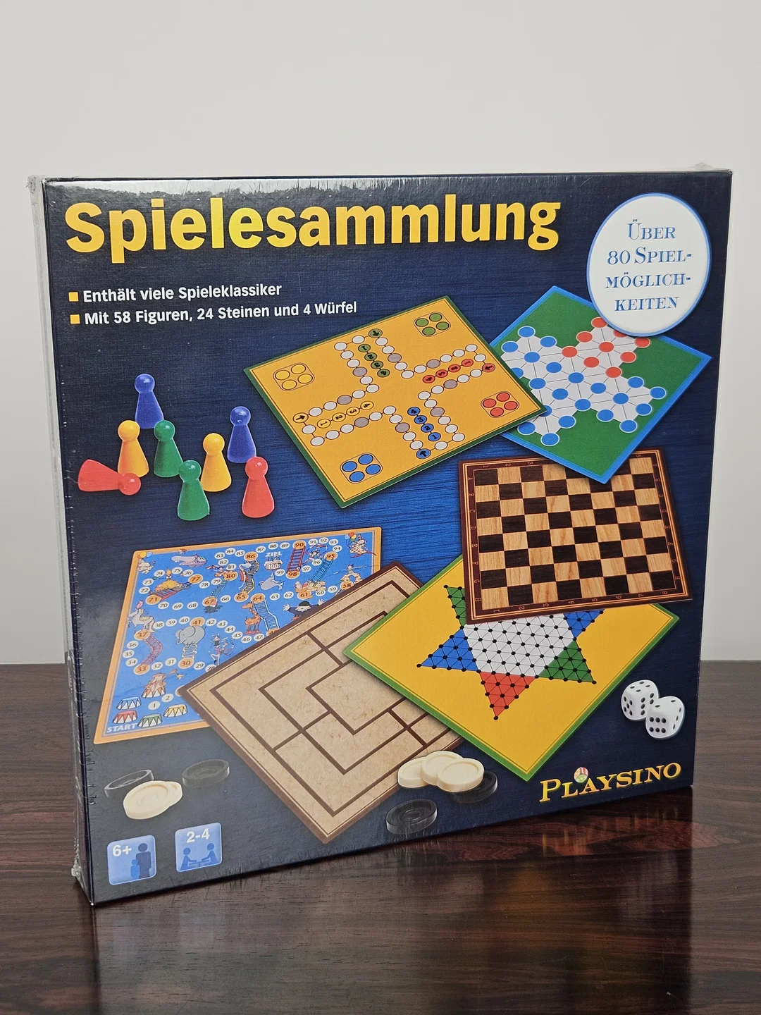 Spielesammlung - 80 Spielmöglichkeiten - Gesellschaftsspiele - PLAYSINO  - Bild 4