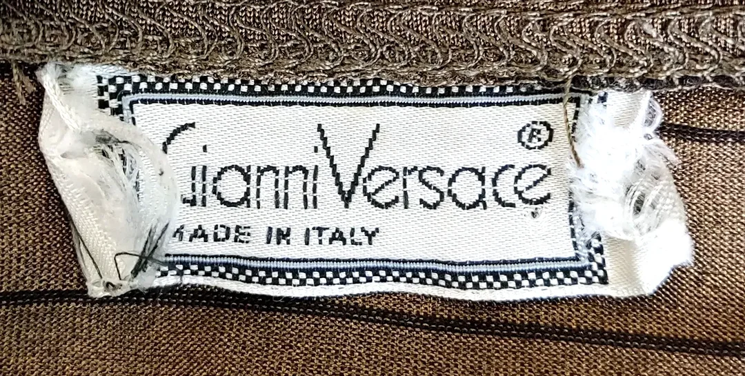Gianni Versace Langarmshirt olivegrün schimmernd Gr. XXL – Bild 4
