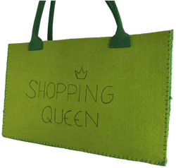 Filztasche Grün Shopping Queen - Bild 1