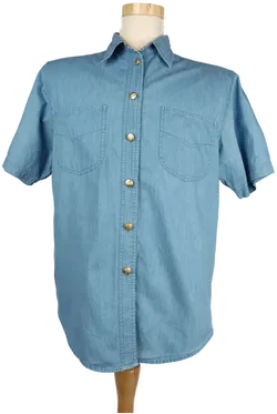 Burberry Herrenhemd kurzarm blau - S/46 - Bild 1