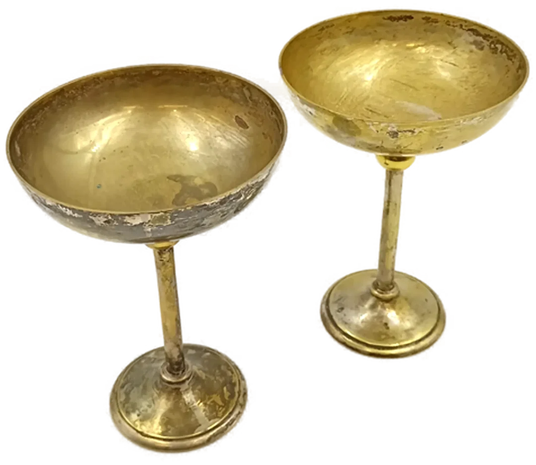 Dekorative Metallkelche, 2er-Set - Bild 1