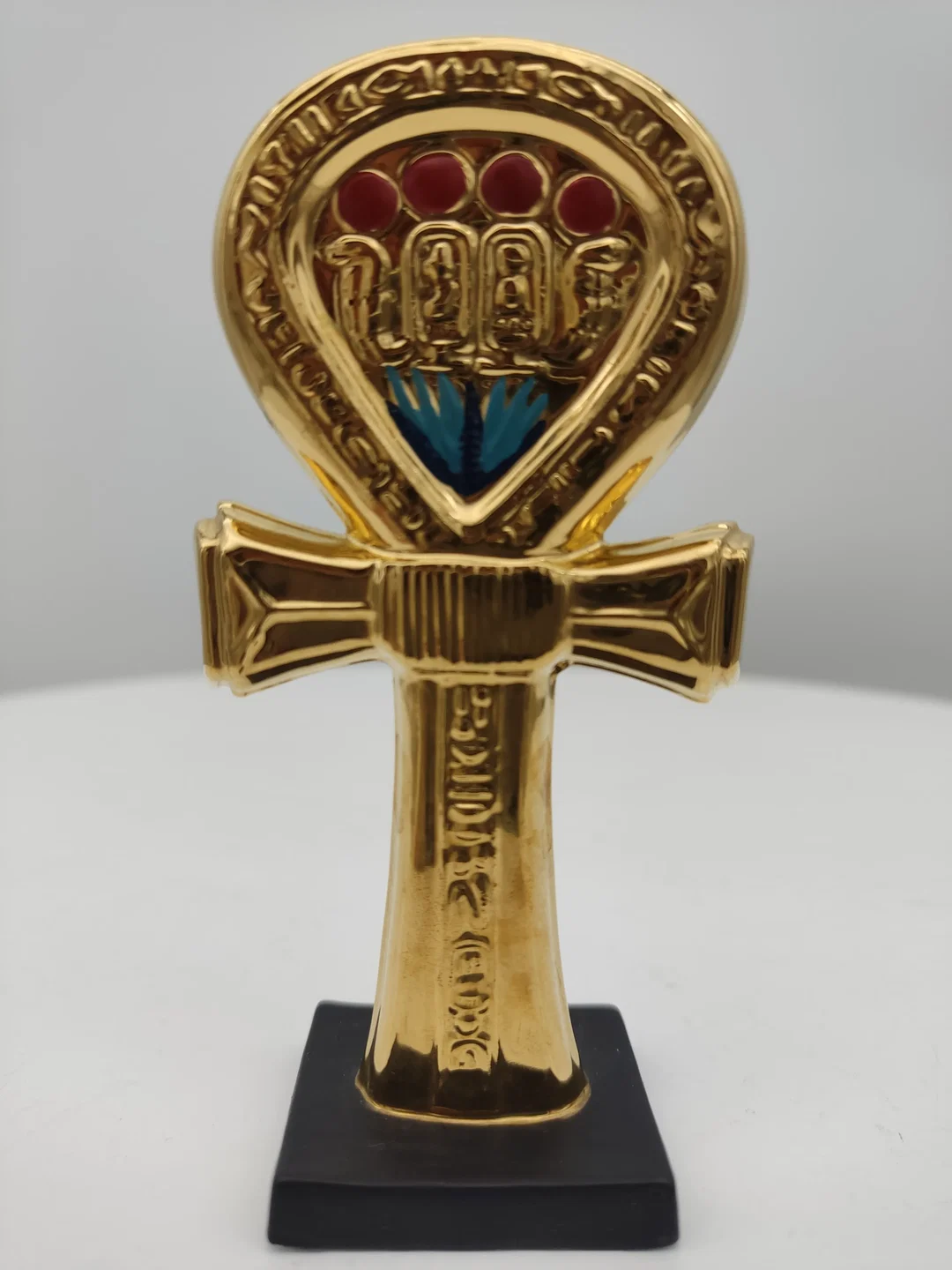 Goldener Spiegelhäuses von Tutanchamun Porzellan & Zertifikat von Franklin Mint | Limitierte Rarität - Bild 4
