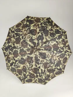 Vintage-Flanierschirm / Sonnenschirm / Damenschirm - beige-braun gemustert - Bild 2