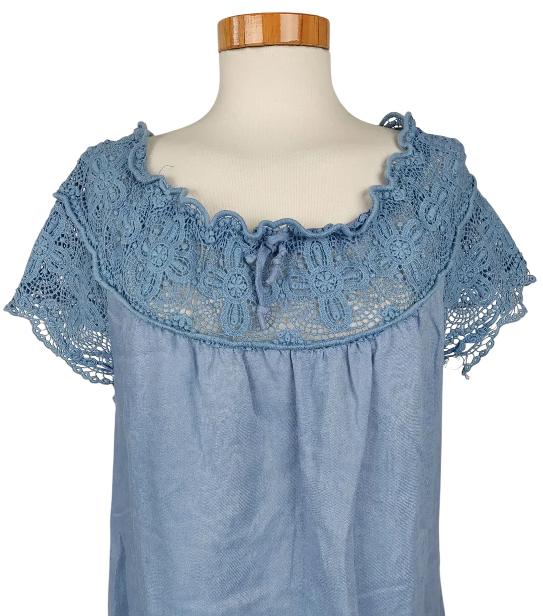 collette Damen Leinenkleid, blau - Gr. S  – Bild 4