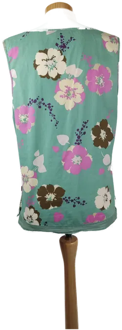 Jackpot Damen-Blusentop grün geblümt - M/38 - Bild 2