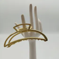 Minimalistische Haarklammer in Gold - Bild 1