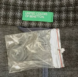 United Colors of Benetton Herrenblazer gemustert Gr. M – Vorschau 3