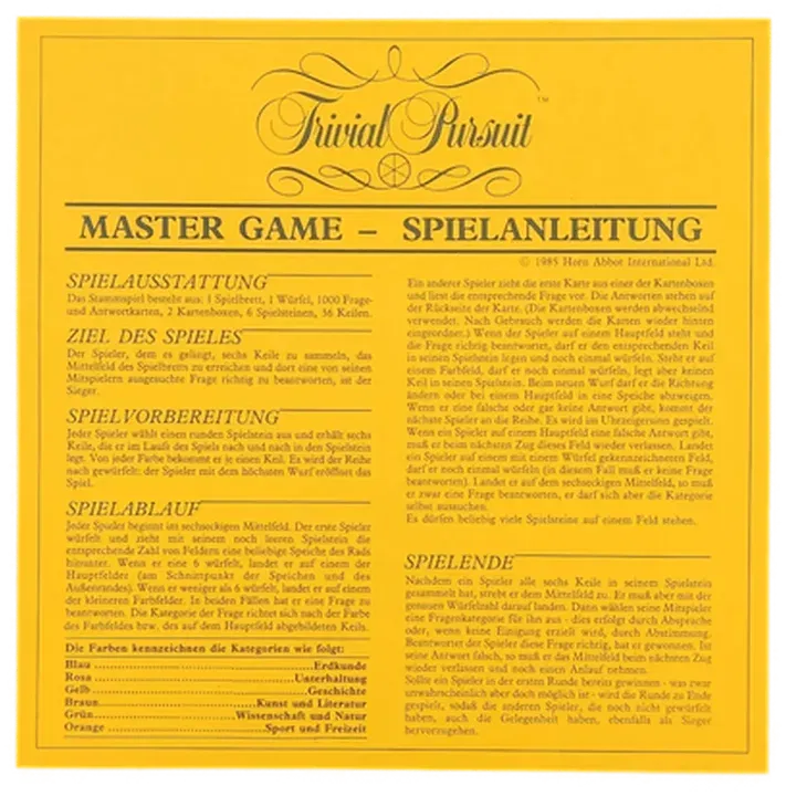 Brettspiel Trivial Pursuit Mastergame Genus Ausgabe - Bild 3
