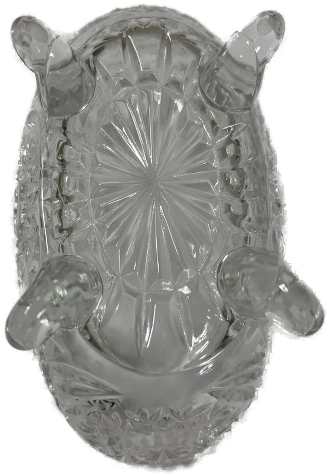 Süßigkeitenschale Glas ovel 15 cm lang – Bild 2