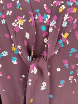 Zero Damen Bluse violett geblümt - XS/34 - Bild 4