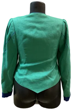 Trachtenjacke - grün mit blauen Details Gr.40 - Bild 3