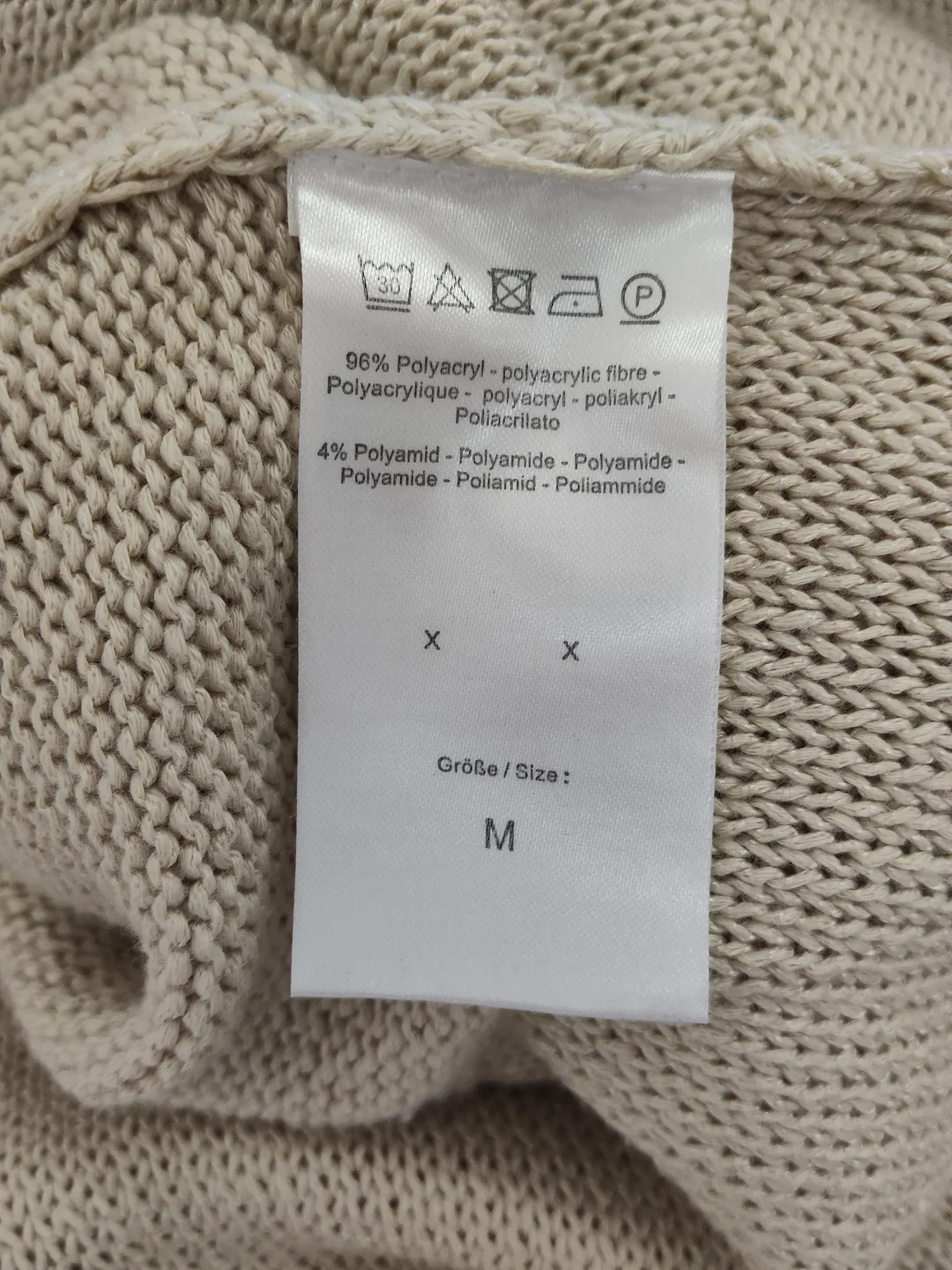 Bonita Damenpullover Beige Mit Schal | Wolle & Wärme – Bild 5