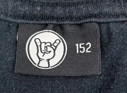 Metal Kids Kindershirt schwarz Gr. 152 - Bild 3