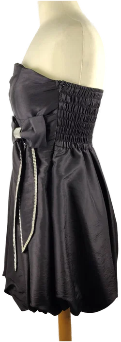 Minikleid Sonstige Polyester Unifarben | Partybereit - Bild 2
