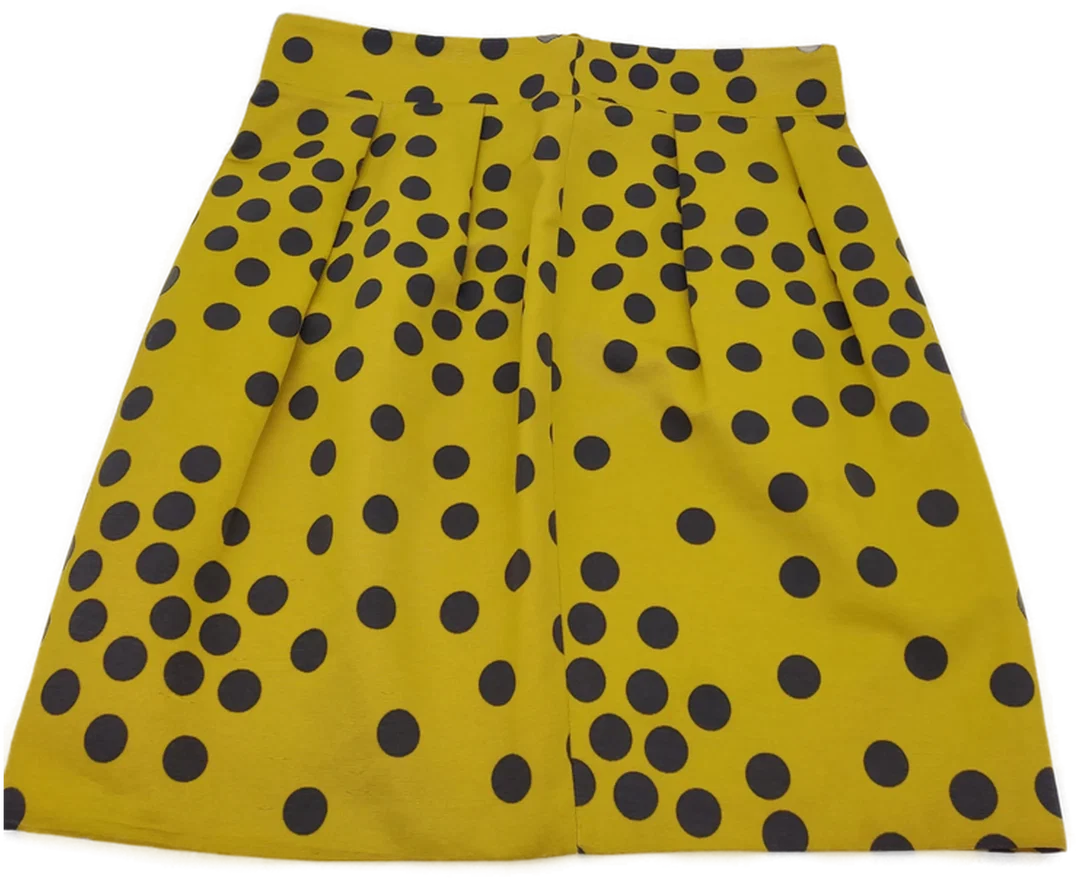 Moschino Damen Rock senf/schwarz deutsche Gr. 44 vintage - Bild 4