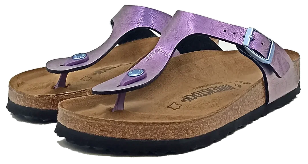 Birkenstock Damensandalen metallic violett Gr. 38 – Bild 1