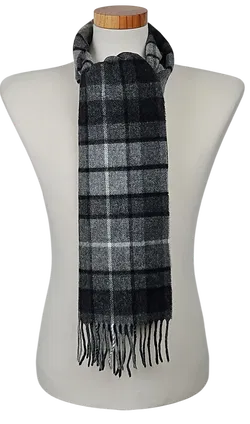 Highland Castle Lammwoll-Schal Herren, grau/kariert - Bild 2