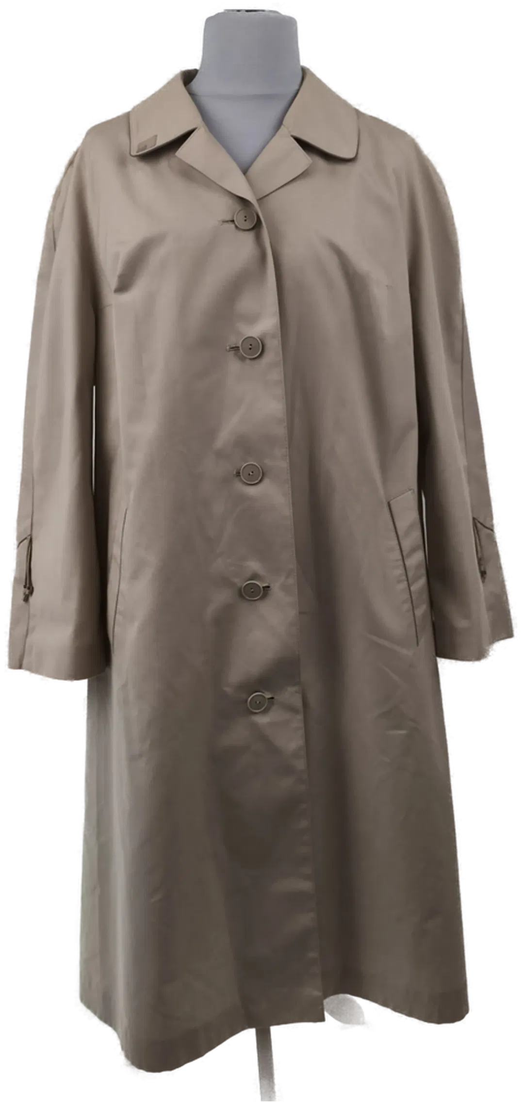 Klassischer Mantel, beige, Gr. 48, Übergnagsmantel - Bild 1