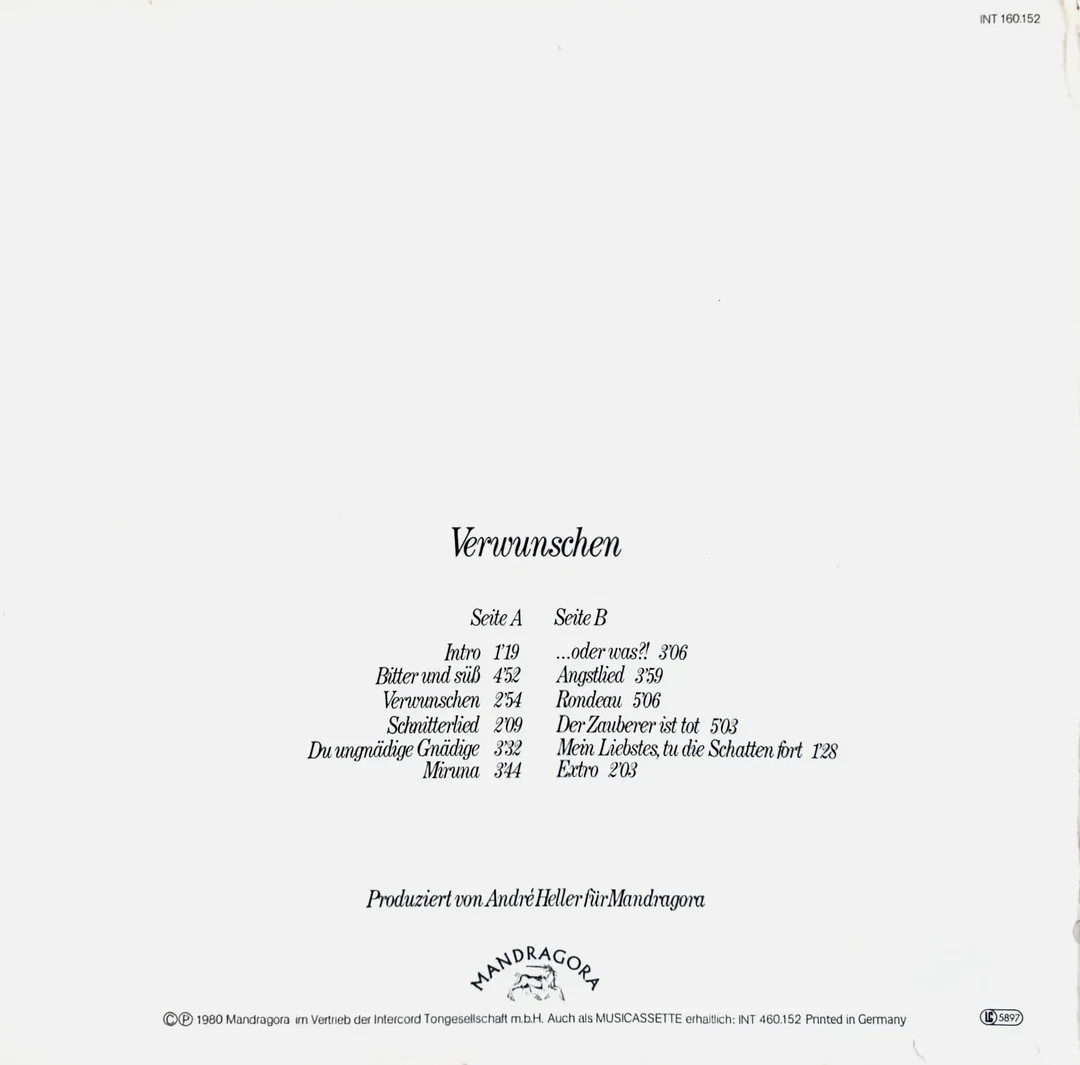LP Vinyl André Heller "Verwunschen" – Bild 2