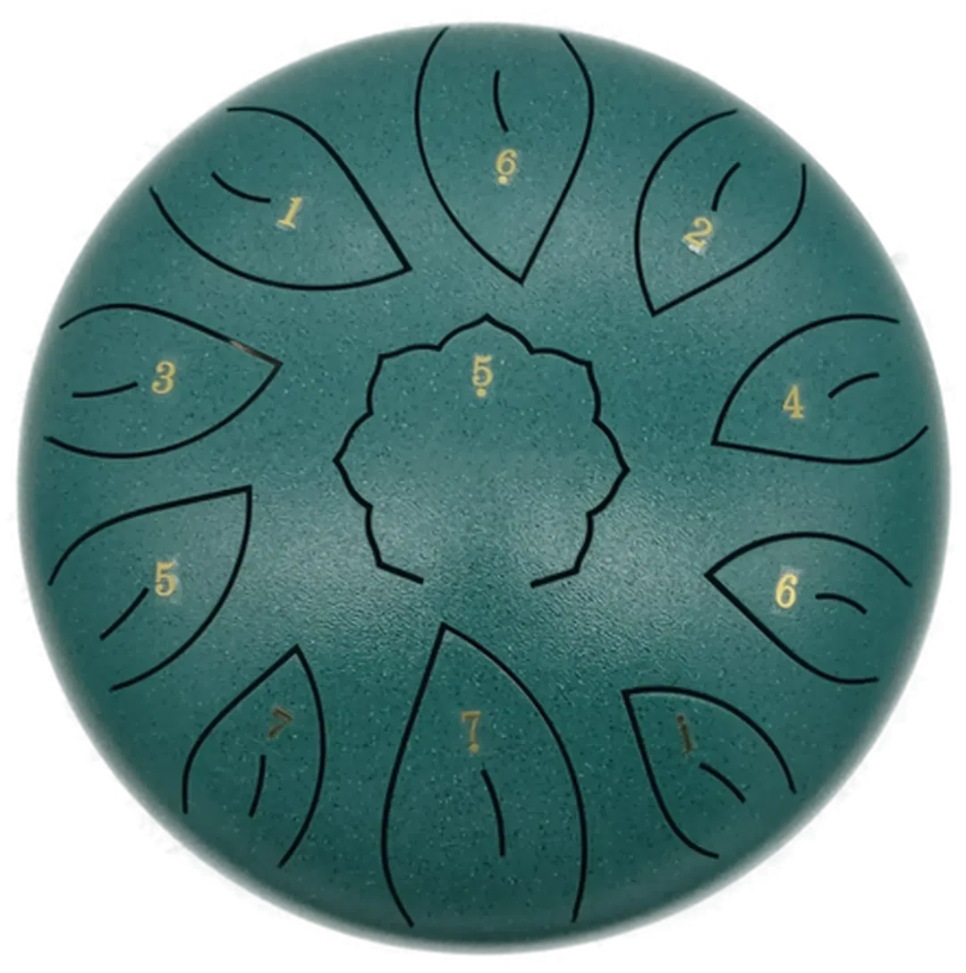 Stahlzungentrommel Asmuse Steel Tongue Drum, C-Dur , 10 Zoll, 11-Ton-Schlaginstrument mit Reisetasche und Stäben - Bild 4