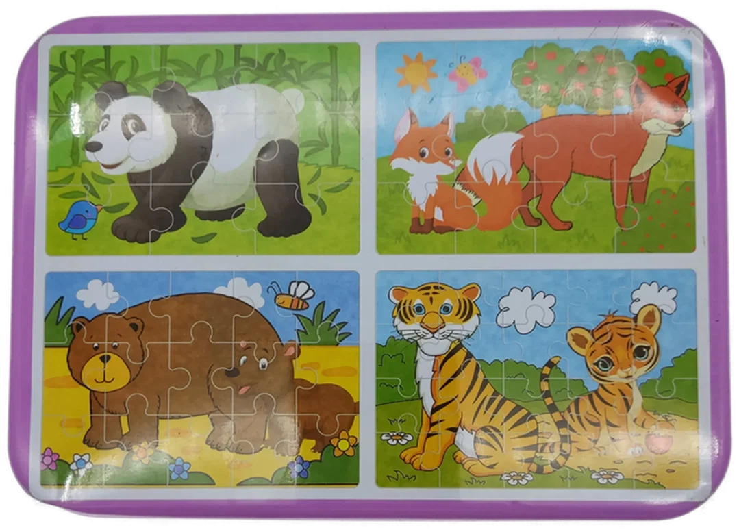 Puzzle bunt in einer Metallbox – Bild 2