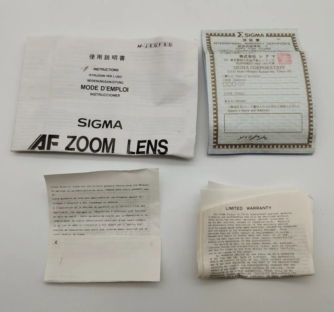 SIGMA Corp. Objektive mit Originalverpackung - neuwertig! – Bild 5